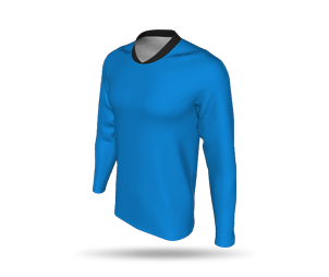 LS Raglan Football Shirt with Crossover Collar