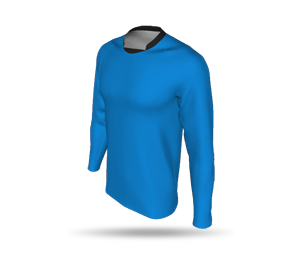 LS Raglan Football Shirt with Half Collar