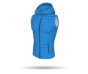 Mens Hooded Panelled Padded Gilet