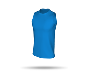 Mens Sleeveless Tee - Round Collar