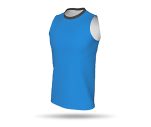 Mens Sleeveless Tee - Round Collar