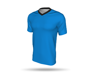 SS Raglan Football Shirt with V-Neck Collar