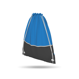 Drawstring Bag - Zipped Pocket - No Corners