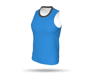 Mens Basketball Singlet Style 1 without Arm Binding - Loose Round Collar
