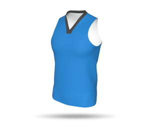 Mens Basketball Singlet Style 1 without Arm Binding - Square Neck Collar