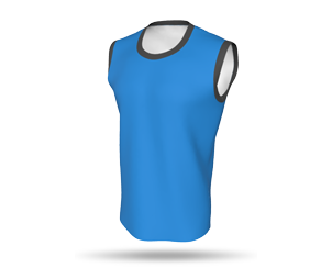 Mens Basketball Singlet Style 2 with Arm Binding - Loose Round Collar