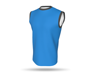 Mens Basketball Singlet Style 2 with Arm Binding - Round Collar