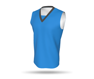 Mens Basketball Singlet Style 2 without Arm Binding - Bridged V-Neck
