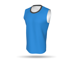 Mens Basketball Singlet Style 2 without Arm Binding - Loose Round Collar