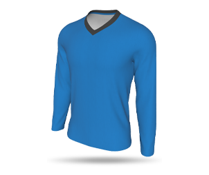 Mens Interchangeable LS Inline Football Shirt – V-Neck Collar
