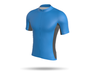 Mens Raglan SS Full Zip Cycling Jersey - Side Panels