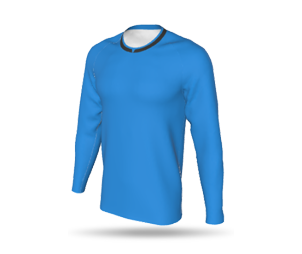 LS Raglan Football Shirt - Round Collar V-Notch