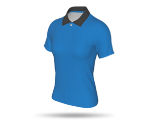 Womens Interchangeable SS Inline Football Shirt - Polo Collar 1 Button