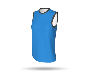 Womens Basketball Singlet Style 1 with Arm Binding - Insert Collar