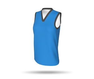 Womens Basketball Singlet Style 1 with Arm Binding - Laker Collar