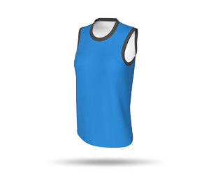 Womens Basketball Singlet Style 1 with Arm Binding - Loose Round Collar
