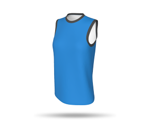 Womens Basketball Singlet Style 1 with Arm Binding - Round Collar
