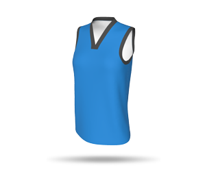 Womens Basketball Singlet Style 1 with Arm Binding - Square Neck Collar