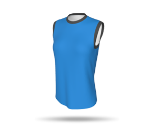 Womens Basketball Singlet Style 2 with Arm Binding - Round Collar