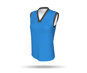 Womens Basketball Singlet Style 2 with Arm Binding - Square Neck Collar