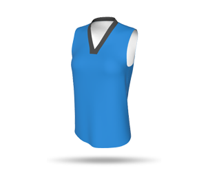 Womens Basketball Singlet Style 2 without Arm Binding - Square Neck Collar