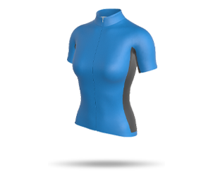 Womens Raglan SS Full Zip Cycling Jersey - Side Panels