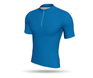 Mens Quarter Zip Raglan SS Cycling Jersey - Side Panels