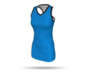 Womens Netball Racerback - V Neck Collar