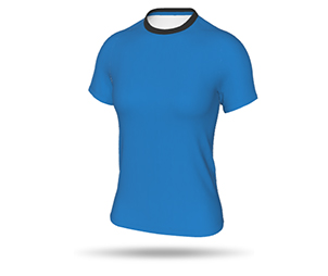 Womens SS Raglan Football Shirt - Round Collar