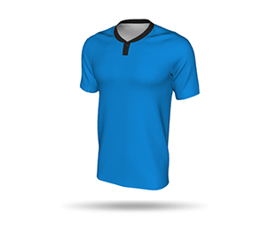 SS Raglan Football Shirt - 2 Button Grandad Collar