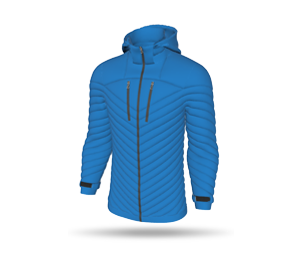 Mens Inline Ski Jacket with Hood Down