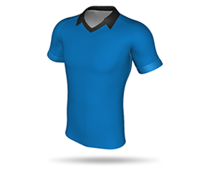 Mens Raglan Pro Fit Rugby Shirt with Classic Collar