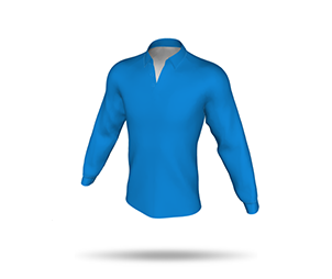 LS Raglan Rugby Jersey with Traditional Collar