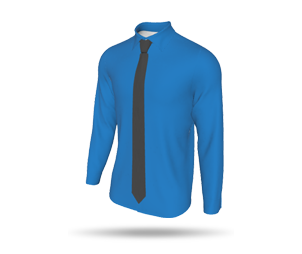 Long Sleeve Shirt with Tie - 4 Button Cuff