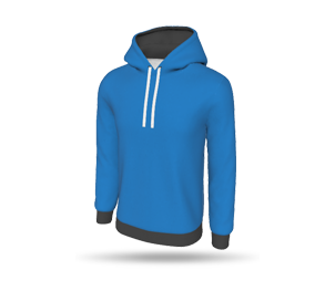 Mens Inline Print Hoodie - Without Pocket