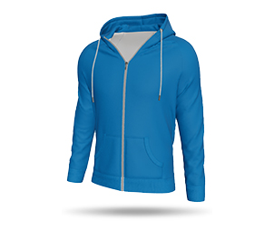 Mens Raglan Full Zip Hoodie
