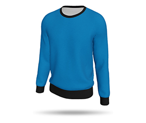 Mens Raglan Sweatshirt Style 2 - Crew Neck Collar