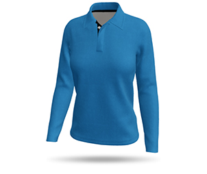 Women's LS Inline Polo Shirt