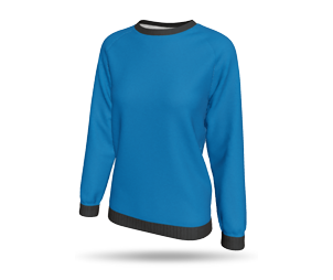 Womens Raglan Sweater - Loose Crew Neck