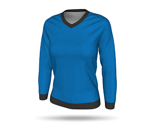 Womens Raglan Sweater - V-Neck Collar