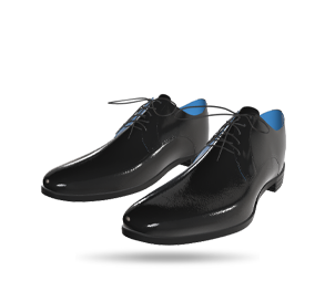 Laced Leather Formal Shoes - Pair
