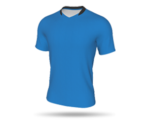 Mens SS Inline Football Shirt - Insert V-neck Collar