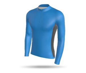 Mens LS QZ Cycling Jersey - Side Panels