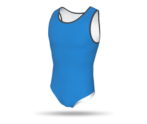 Mens Sleeveless Leotard - Round Binding