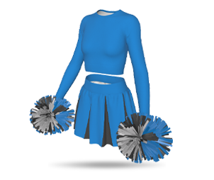 Womens Cheerleading Set - Poms