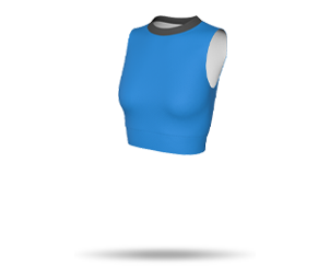 Womens Inline NS Cheerleading Crop Top - Round Collar