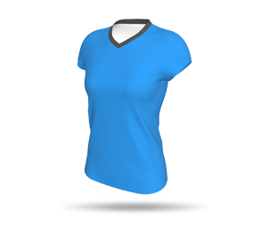 Women's SS Inline Hockey Shirt- V-Neck Collar