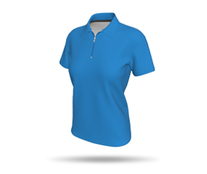 Women's SS Inline Zipped Polo Shirt