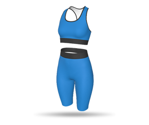 Womens Crop Top and Highwaist Gym Short