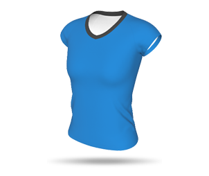 Women's Raglan Netball Shirt - V-Neck Collar